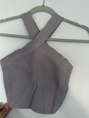 Aritzia BABATON Sculpt Knit Criss Cross Tank